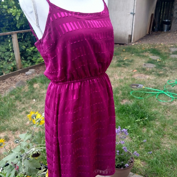 Ann Taylor Rasberry Colored Sundress - Picture 4 of 8